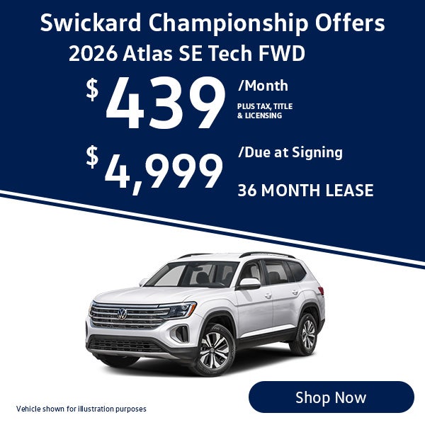2026 Atlas SE Tech FWD Lease for $439 per month for 36 month