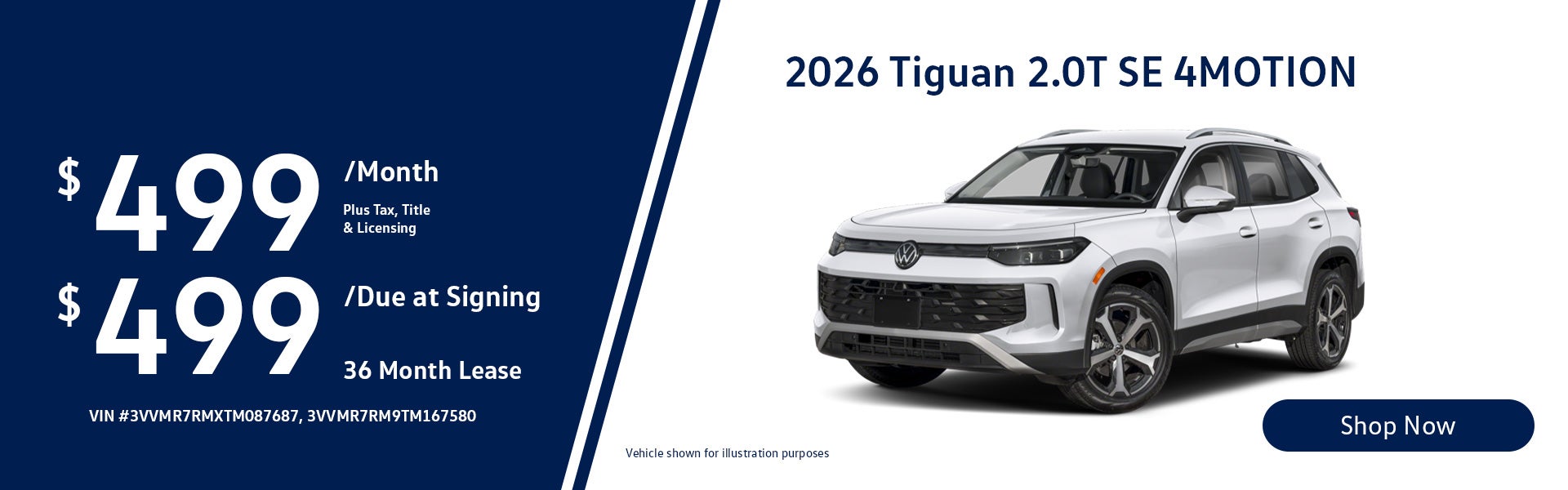 2026 Volkswagen Tiguan 2.0T SE