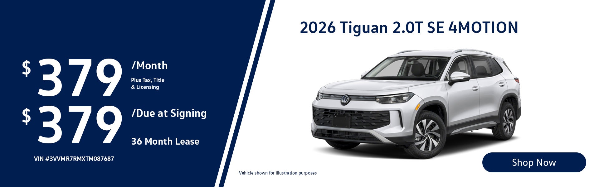 2026 Volkswagen Tiguan 2.0T SE